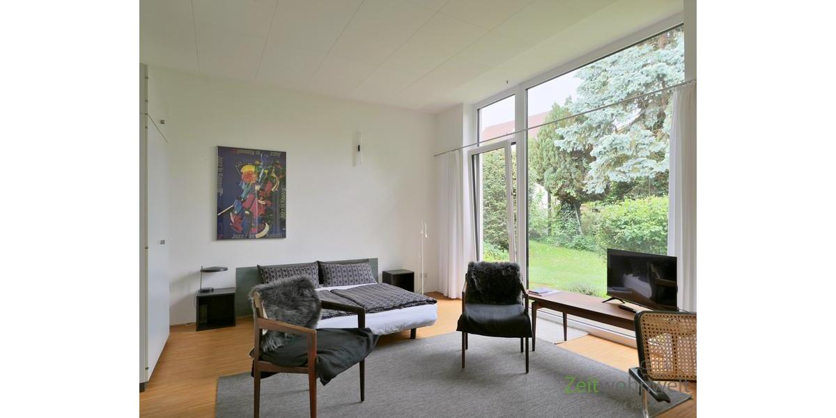 (EF1279_M) Kassel-Stadt: Niederzwehren, möbliertes Apartment in absolut ruhiger Lage und phantastischem Gartenausblick - Etagenwohnung Kassel Niederzwehren | Angebot:27157330