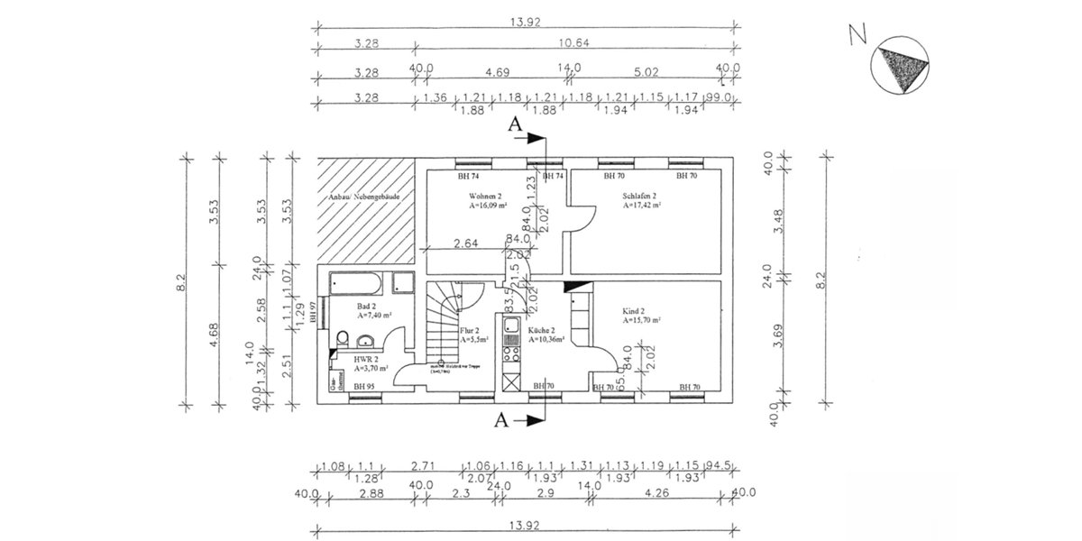 Grundriss OG - Wohnung 2