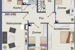 Neu-Ulm: Modernisiertes Mehrfamilienhaus (DHH) mit idyllischem Garten in Donau-Nähe - Mehrfamilienhaus, Wohnhaus Neu-Ulm / Offenhausen Offenhausen | Angebot:26994809
