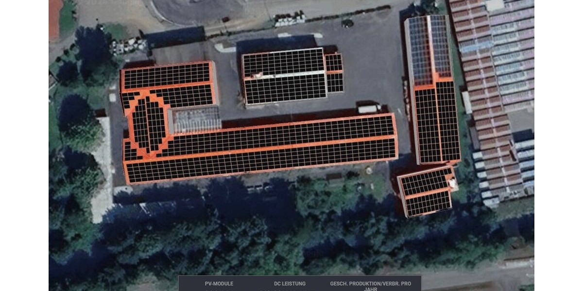 Dachfläche mit PV