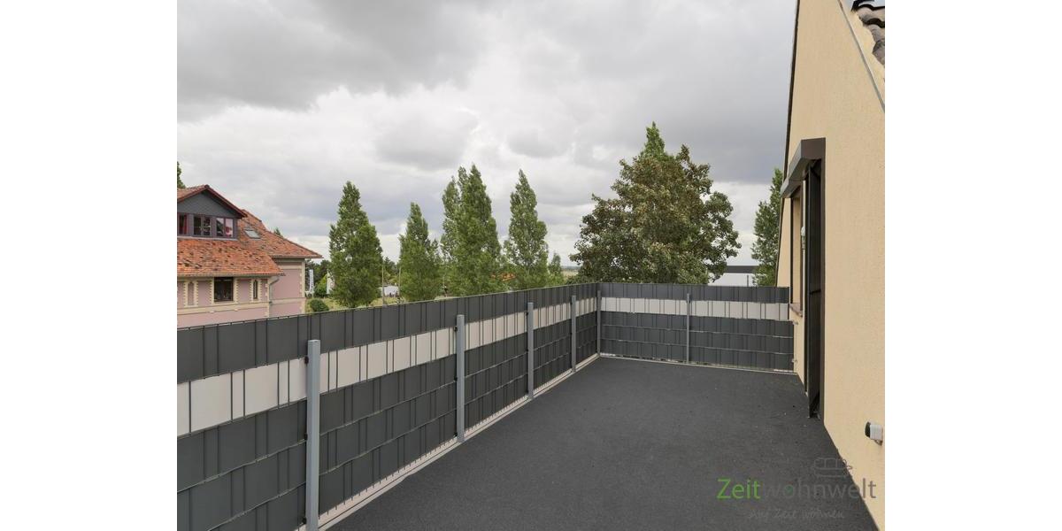Dachbalkon bei Regenwetter