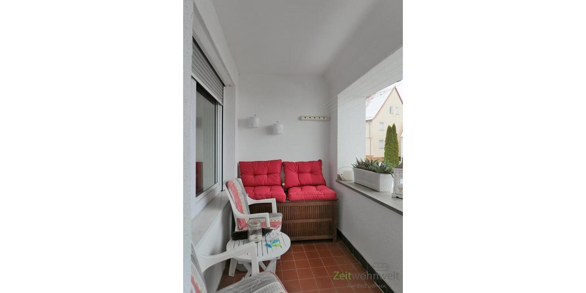überdachter Balkon im Wínter