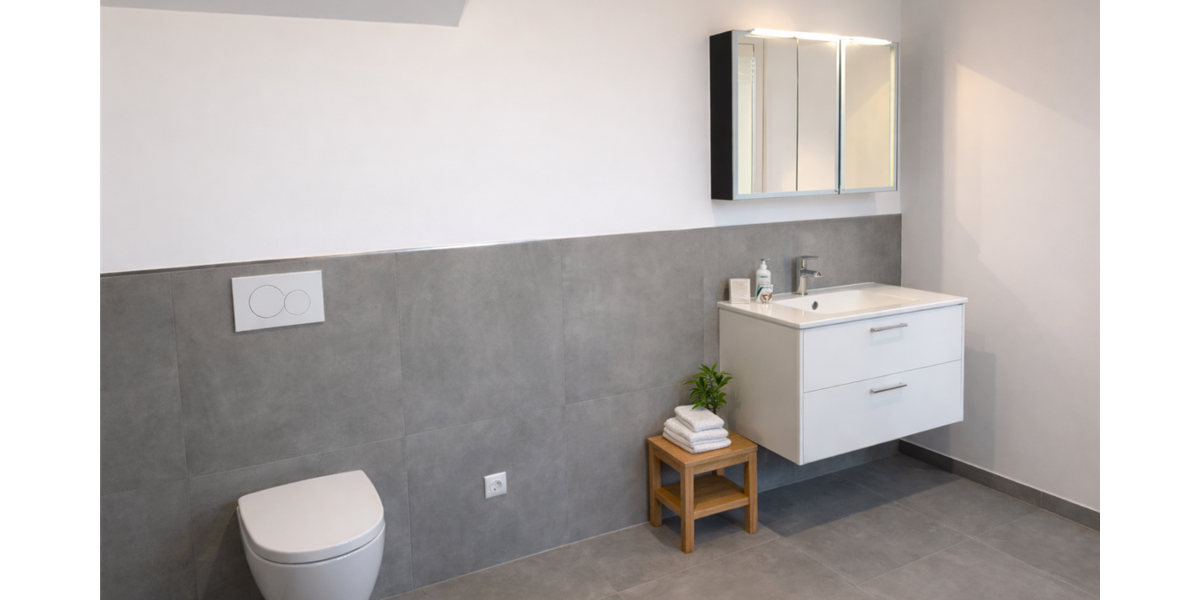 Badezimmer im Erdgeschoss - Altersgerecht und barr