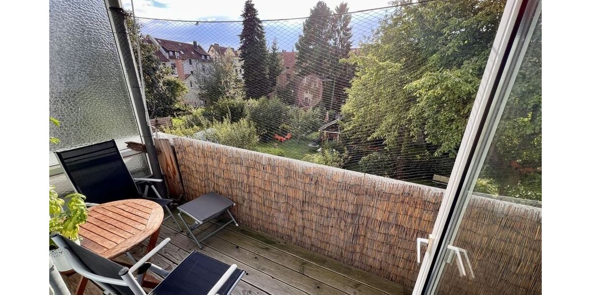 Balkon zur Gartenseite …