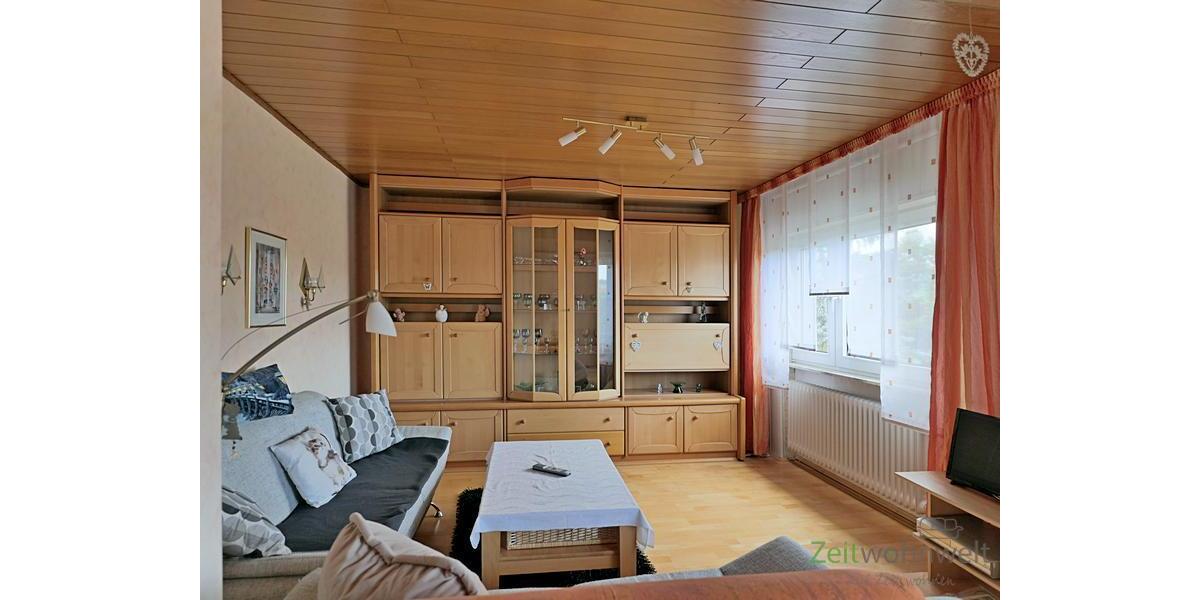 Sofa, Schrankwand und TV