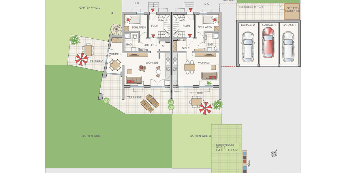 Freiflächenplan