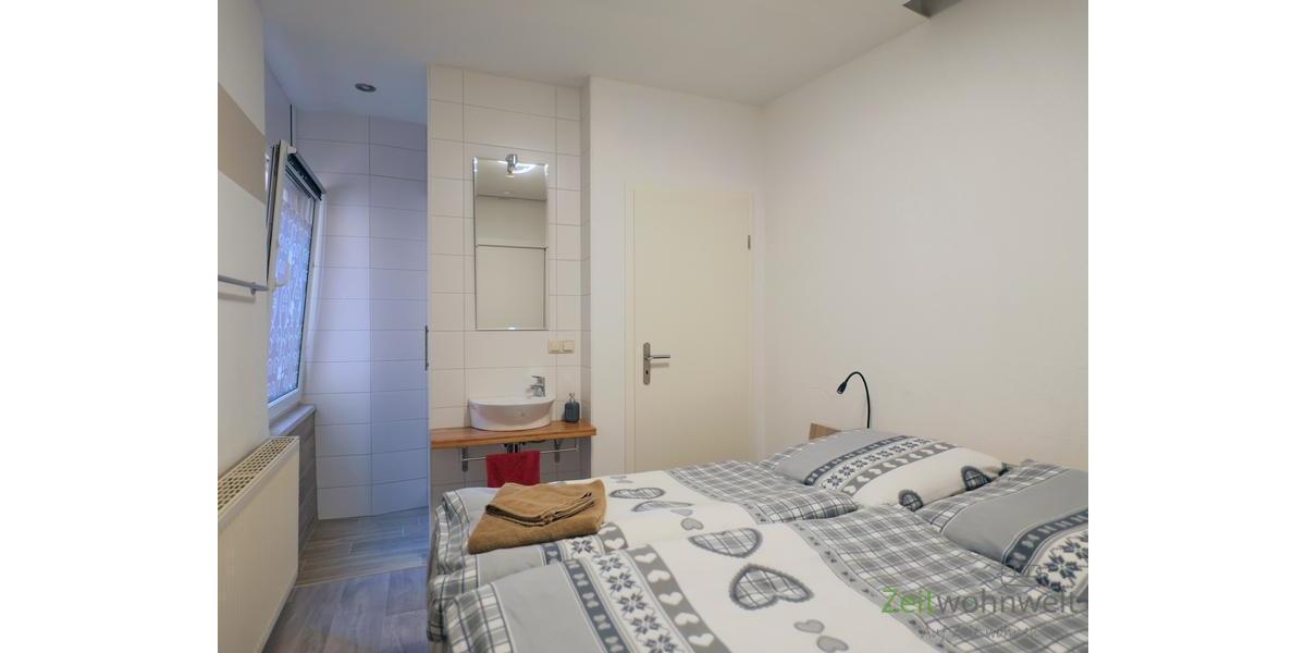 Blick ins Schlafzimmer