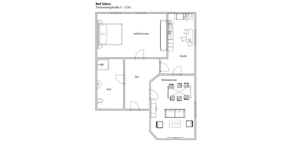 Grundriss der Wohnung