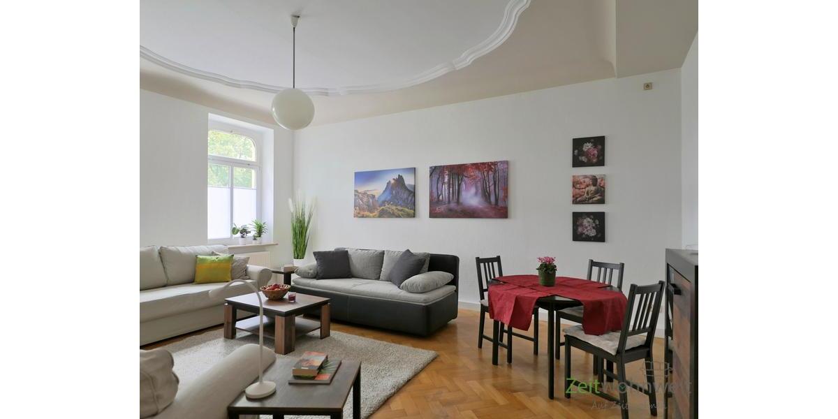 (EF1322_M) Gera: Untermhaus, möblierte Wohnung in einem Gründerzeithaus am Park am Biermannplatz, PKW-Stellplatz - Etagenwohnung Gera Untermhaus | Angebot:26876715