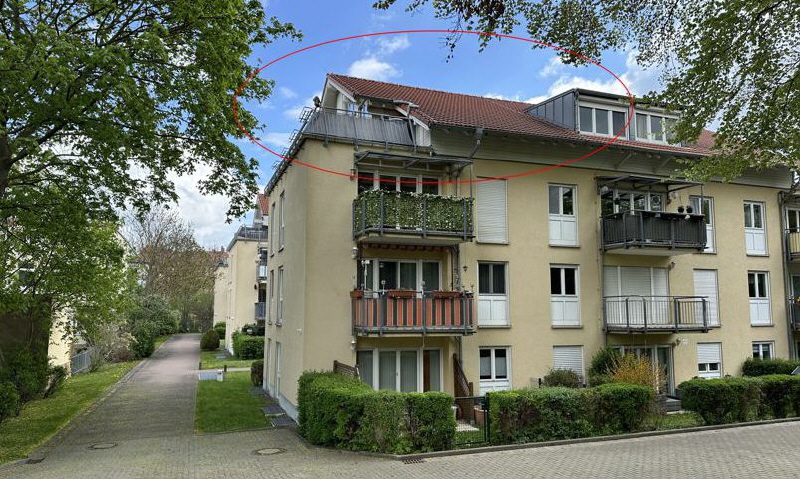Blick in die Wohnanlage