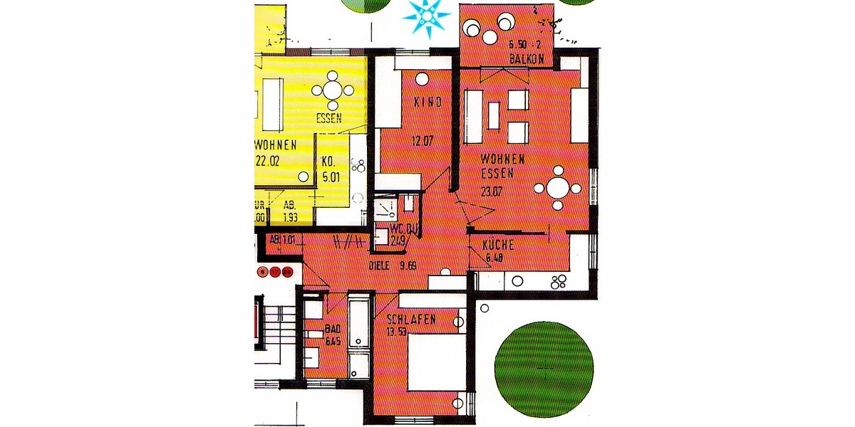 Grundriss der Wohnung