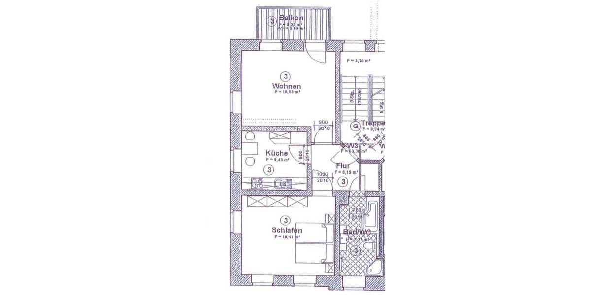 Grundriss WE 3
