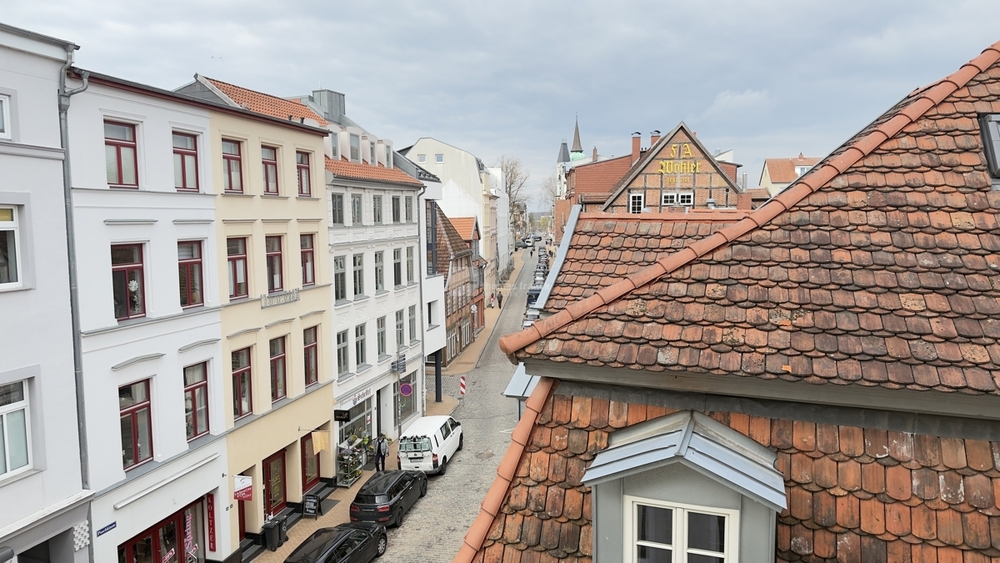Die Schelfstadtaussicht bis zum Schelfmarkt