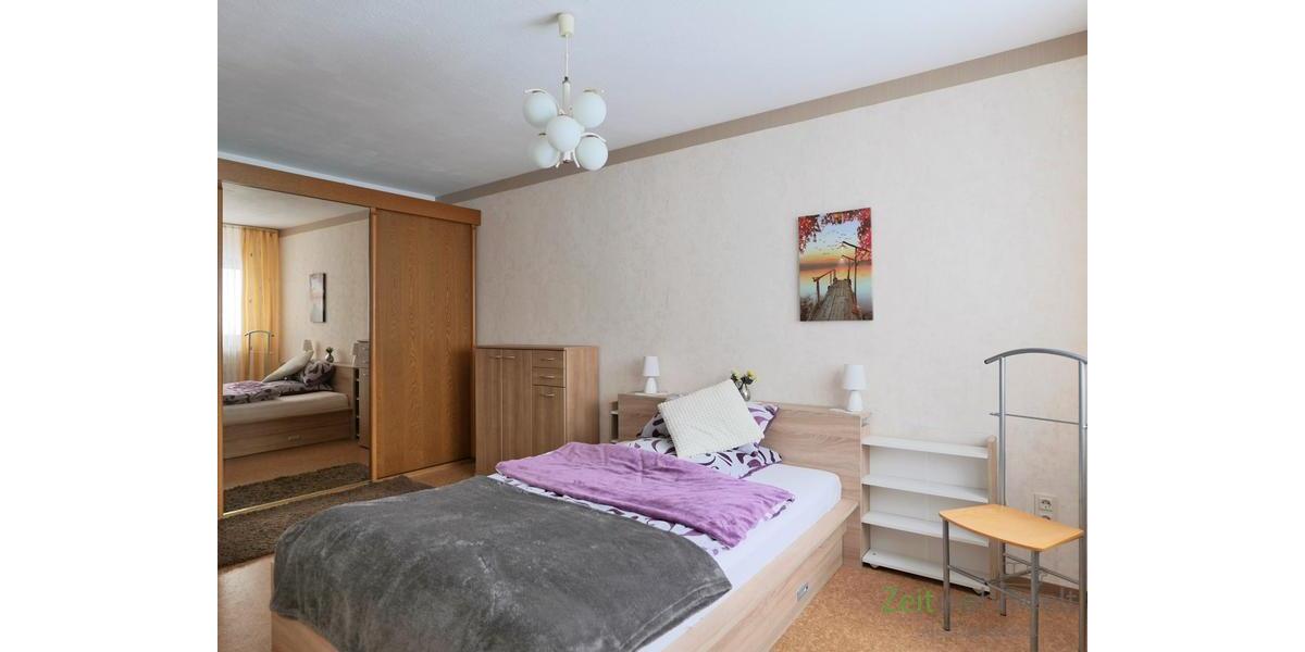 Blick ins Schlafzimmer