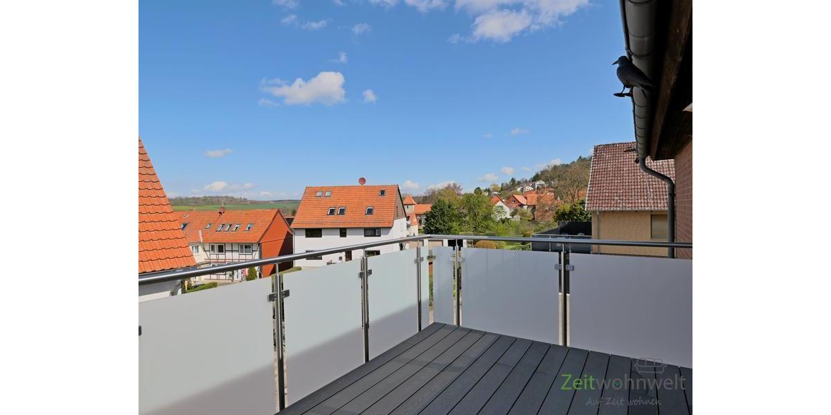 Blick vom Balkon