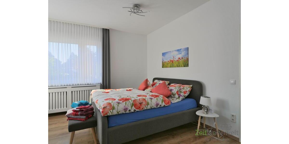 Blick ins Schlafzimmer