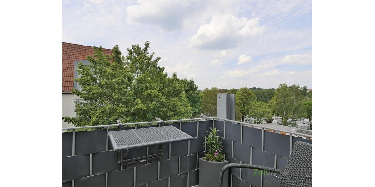 Blick vom Balkon