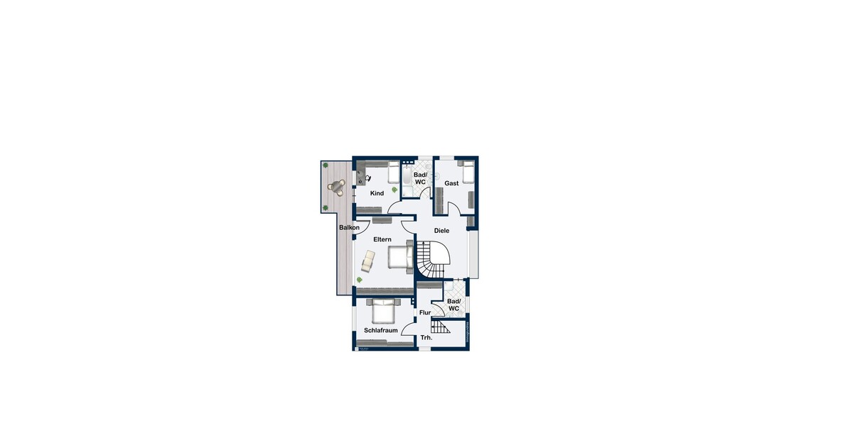 Grundriss Obergeschoss