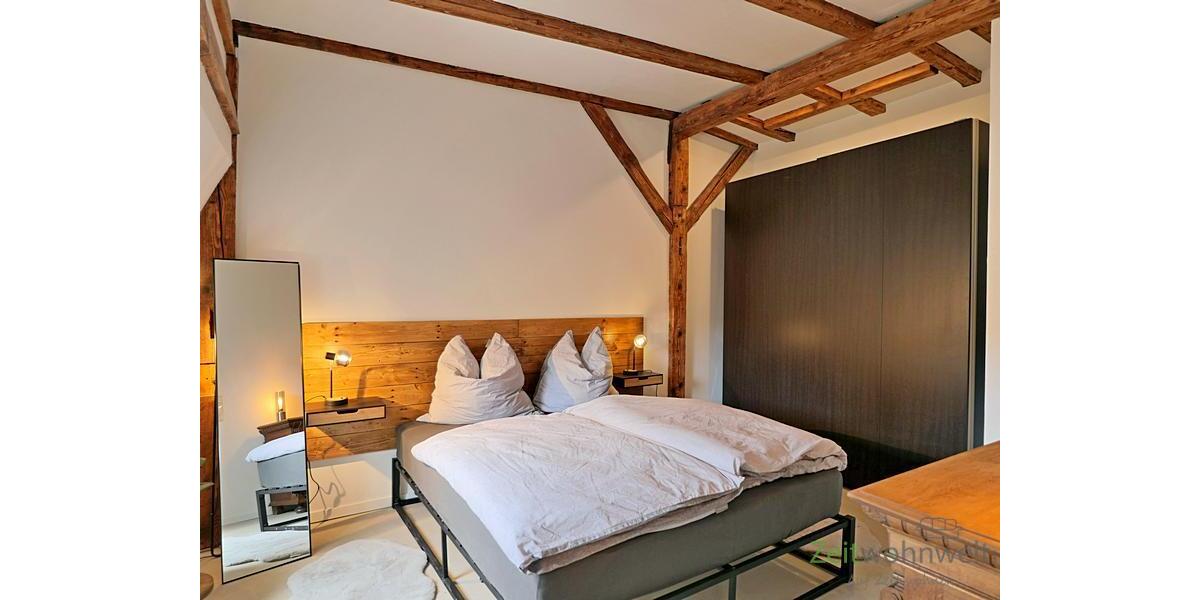 Blick ins Schlafzimmer
