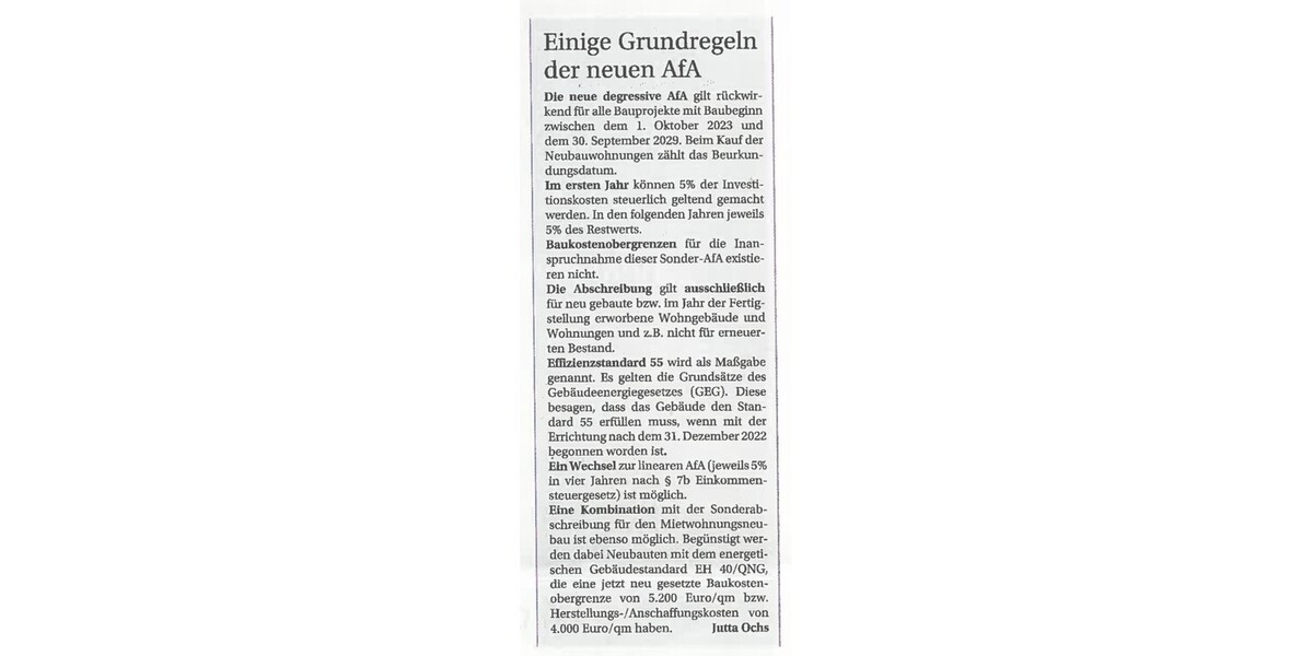Neue AfA