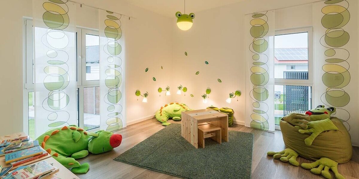Kinderzimmer mit Lichtfluss