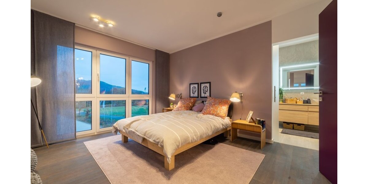 Schlafzimmer mit Panoramablick