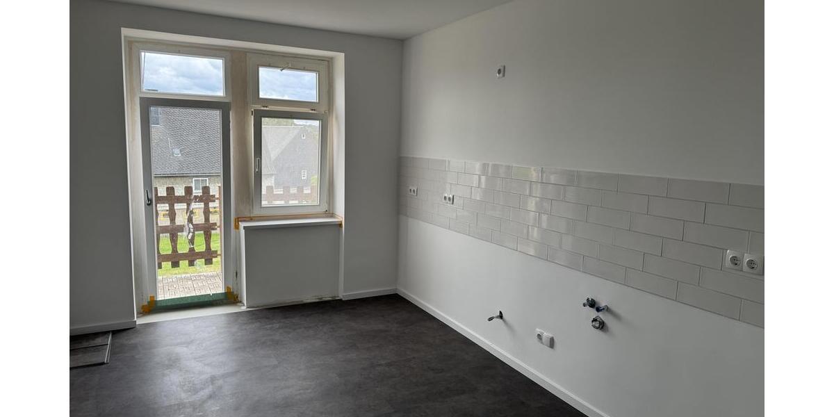 Küche mit Balkon