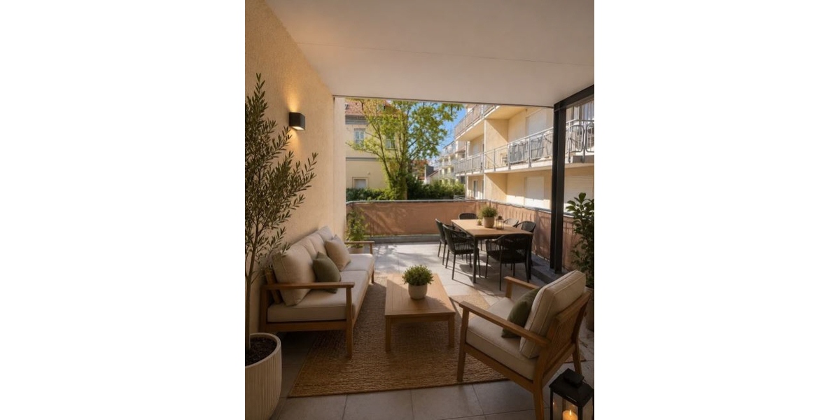 Balkon - KI generierter Einrichtungsvorschlag