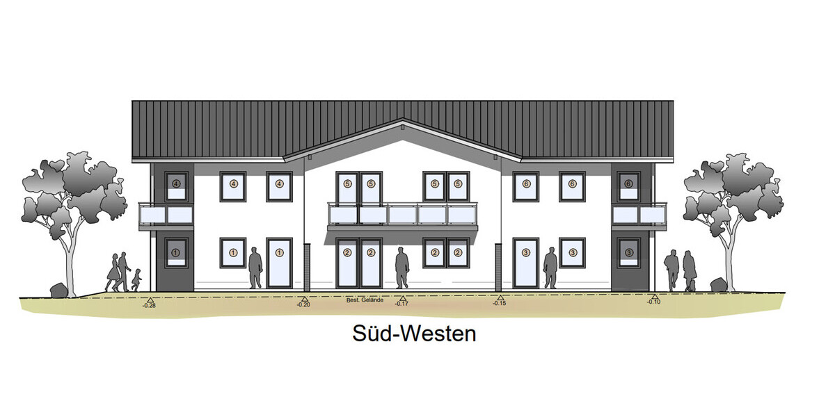 Ansicht Süd-Westen