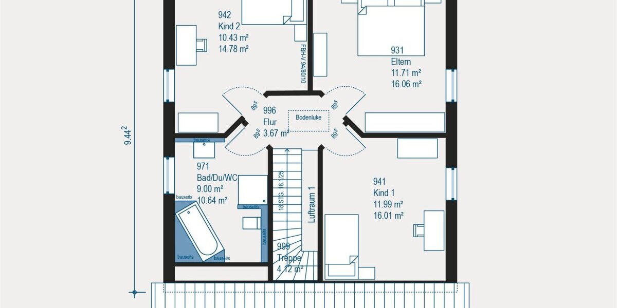 Grundriss Dachgeschoss