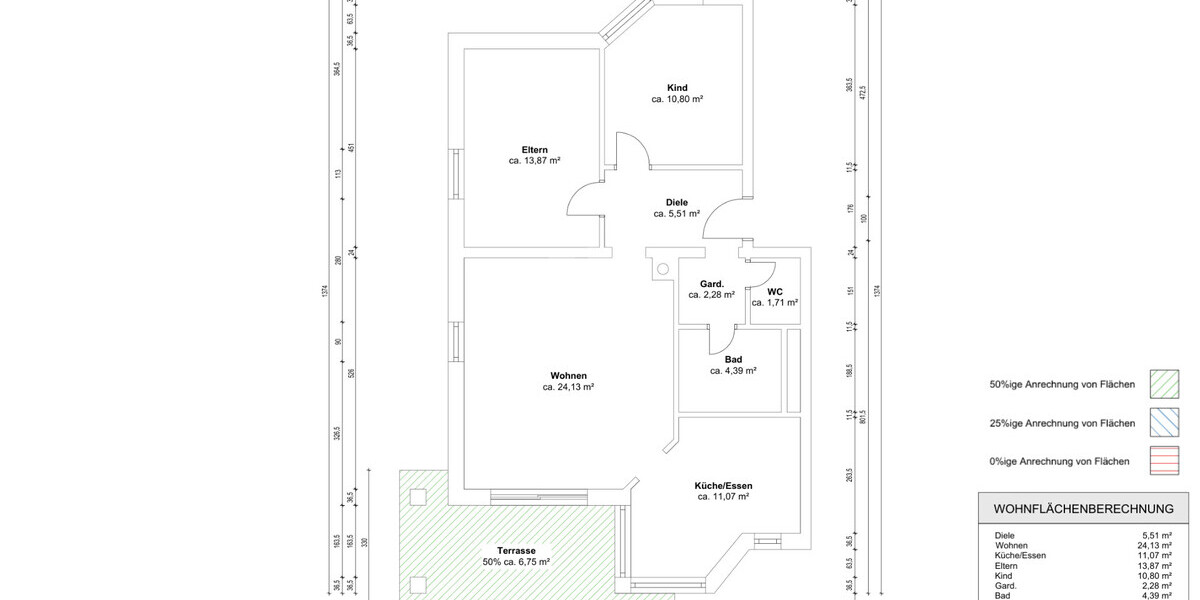 Wohnungsgrundriss 