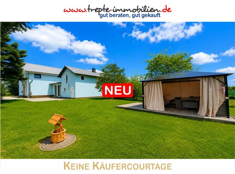 Wohnhaus + Gästehaus mit großen Grundstück in Feldrandlage! Nur 20 Minuten zum Ostseestrand! - Doppelhaushälfte Ahrensbök | Angebot:26495860