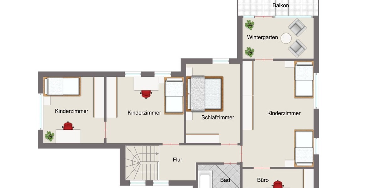 Grundriss Obergeschoss