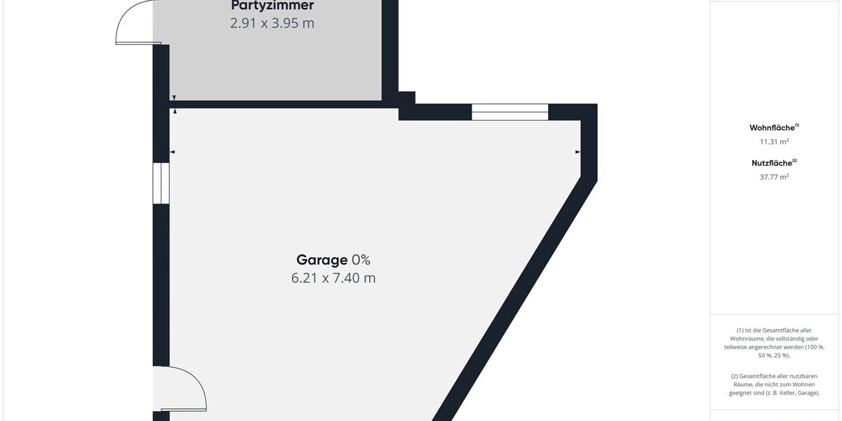 Grundriss Garage