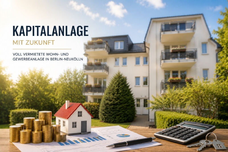 Schmuckstück in Neukölln, vollvermietet mit Tiefgarage - Mehrfamilienhaus, Wohnhaus Berlin Neukölln | Angebot:27298543