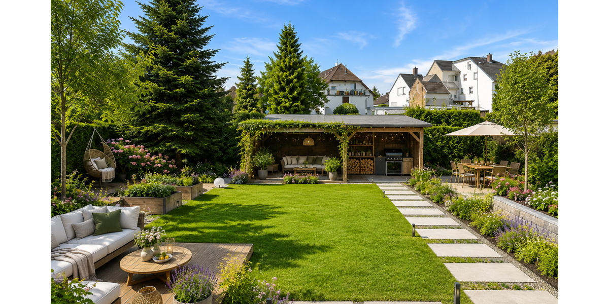 Visualisierung Garten nach Neugestaltung