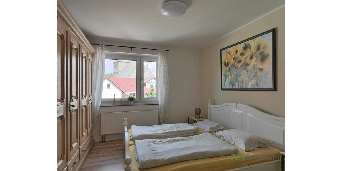 Blick ins Schlafzimmer