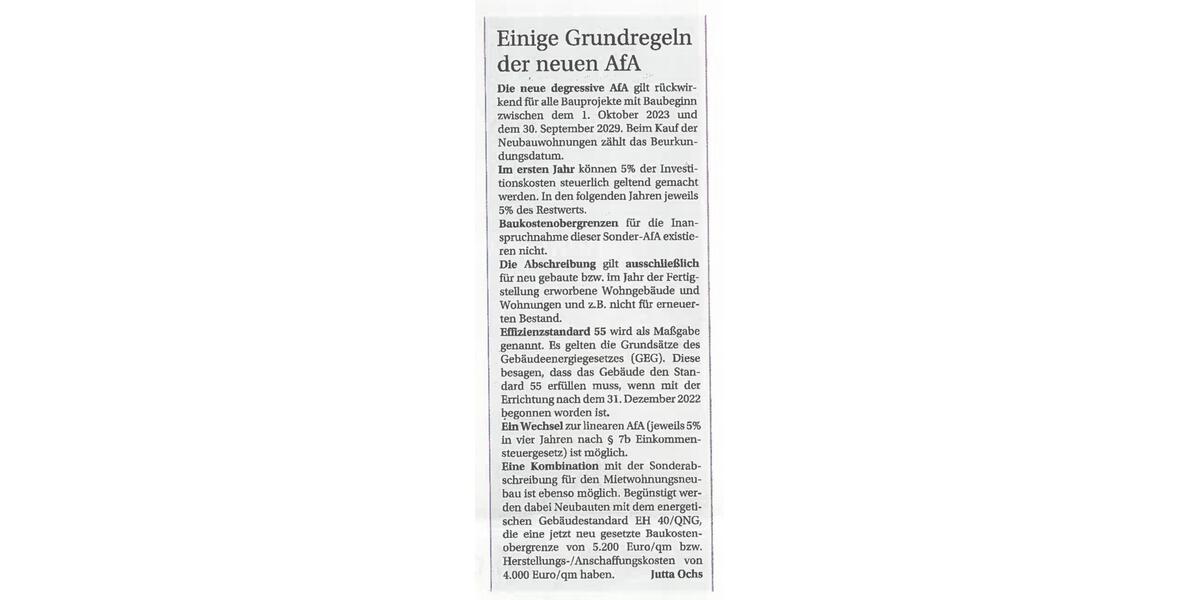 Neue AfA