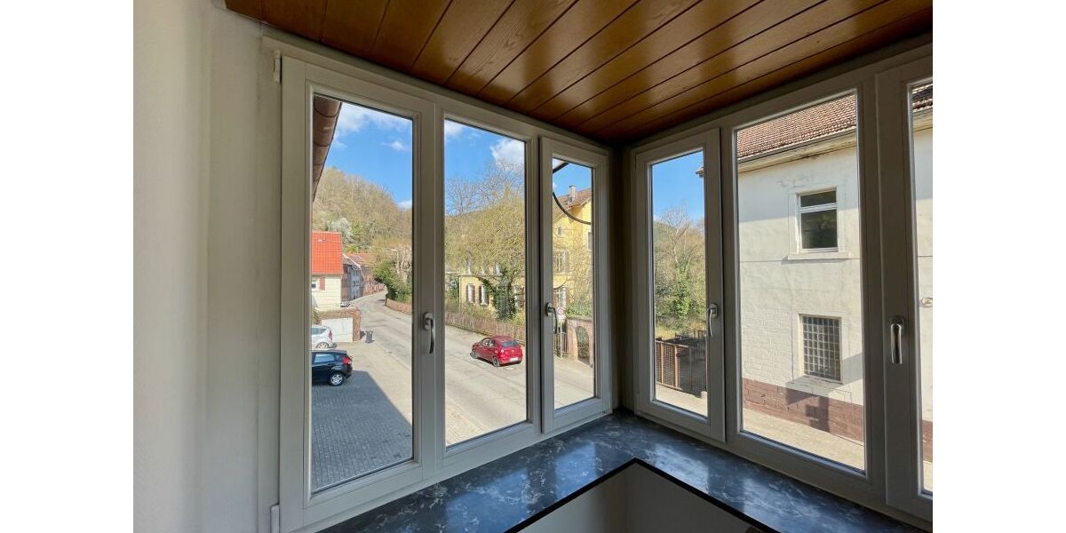 Atrium in Wohnzimmer - Blick West