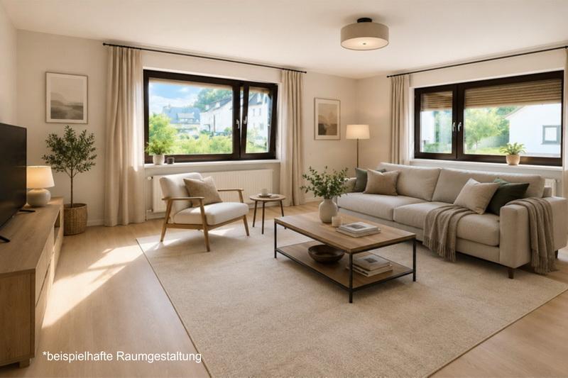 Beispielhafte Raumgestaltung Wohnzimmer