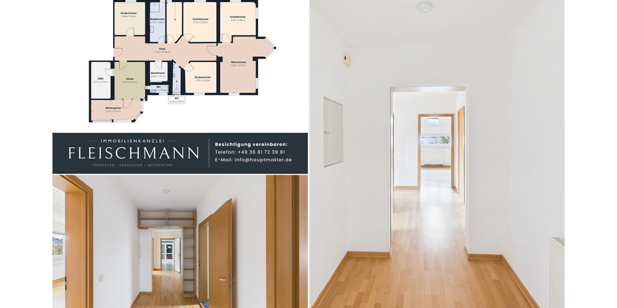 Großzügige Erstbezugswohnung mit Wintergarten, 5,5 Zimmern und klarer moderner Architektur - 5- Suhl | Angebot:25999765