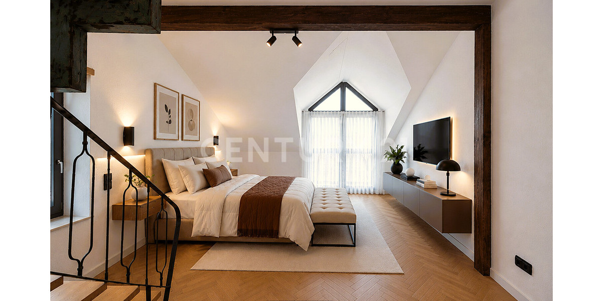 OG Schlafzimmer mit Galerie Visualisierung