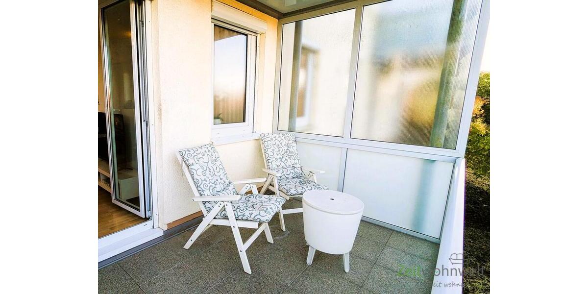 geschützter Balkon
