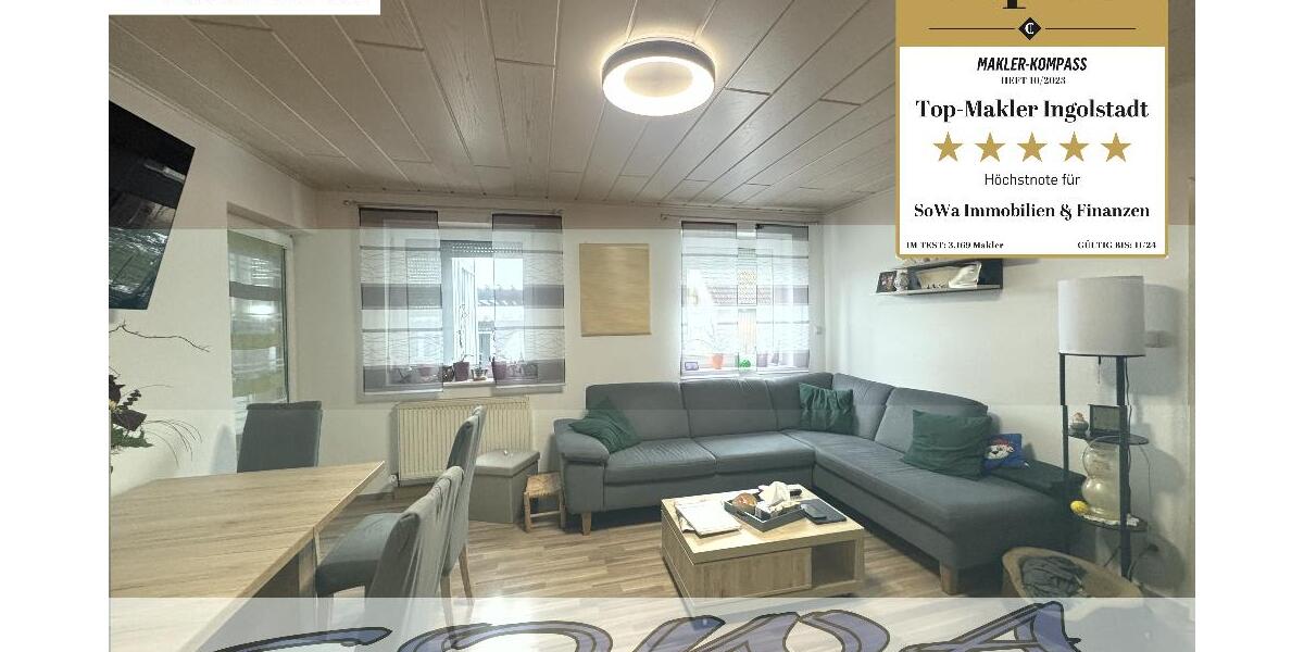 Gut geschnittene 3 Zimmer Erdgeschoss Wohnung mit Garten und Garage in Neuburg - Ein Objekt von Ihrem Immobilienpartner SOWA Immobilien und Finanzen - Erdgeschoßwohnung Neuburg | Angebot:27445403