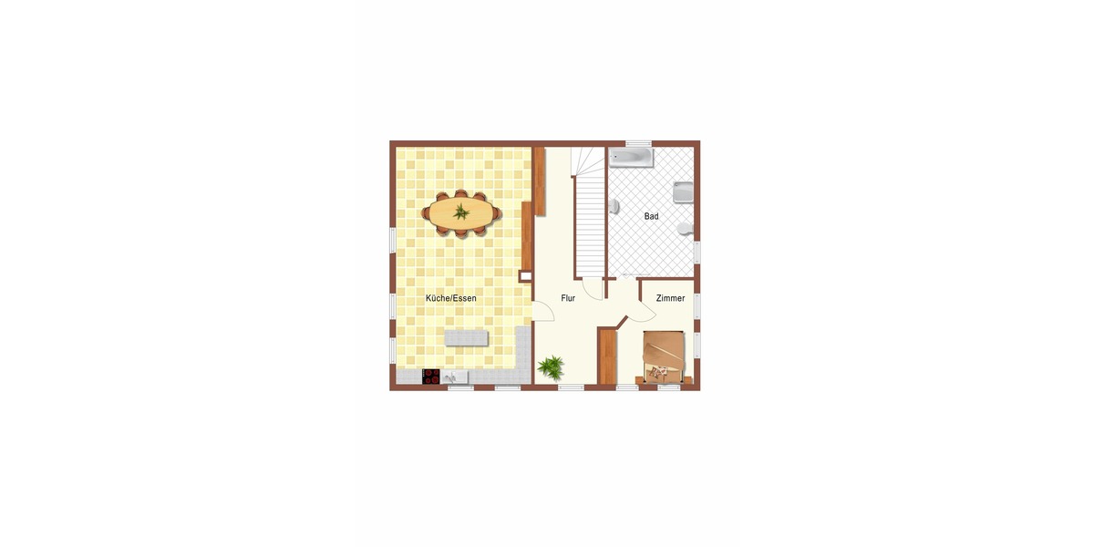 Grundriss WG Wohnung 1.OG