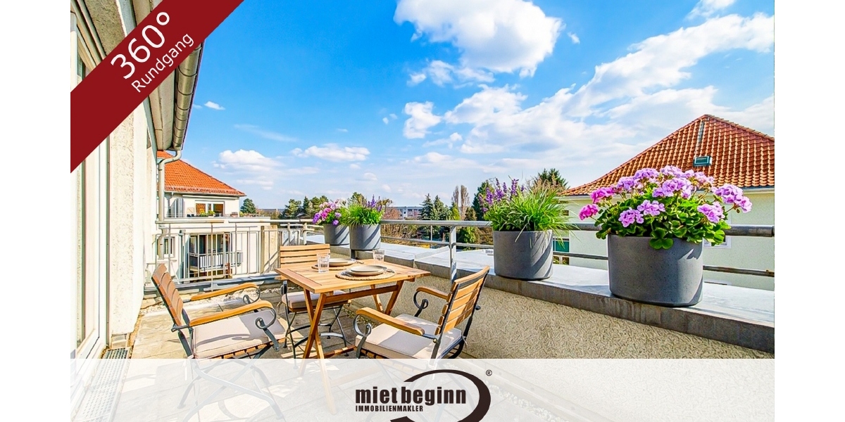 GANZ OBEN – GEMÜTLICHE MAISONETTE – BEZUGSFREI – DUSCHBAD MIT FENSTER – TG-PARKER - Dachgeschoßwohnung Dresden Strehlen | Angebot:27318190