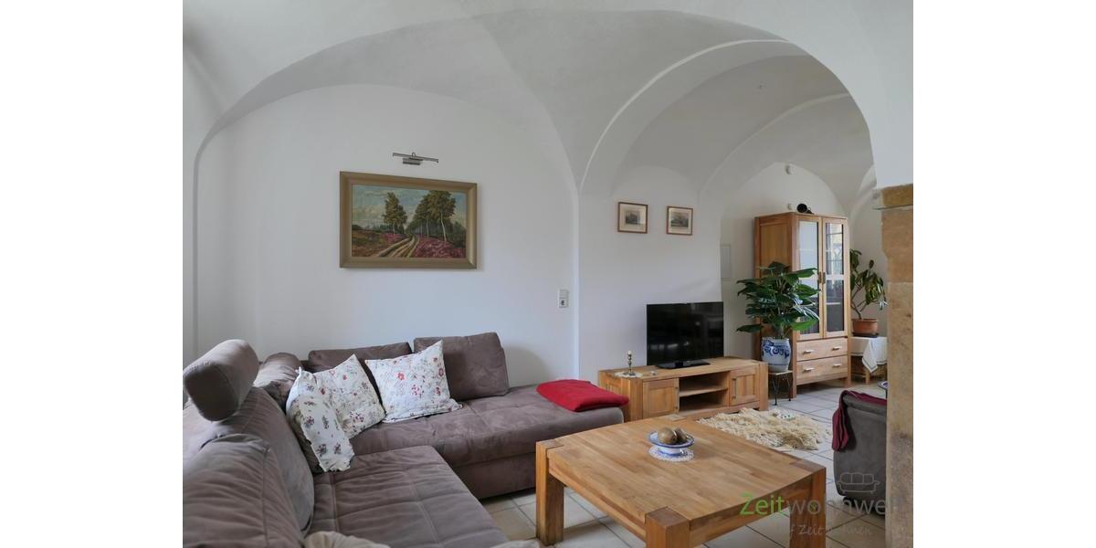 (EF1232_M) Dresden: Pirna, interessante möblierte Wohnung mit Gewölbedecken, Fußbodenheizung und Terrasse, WLAN - Etagenwohnung Pirna Graupa | Angebot:27157326