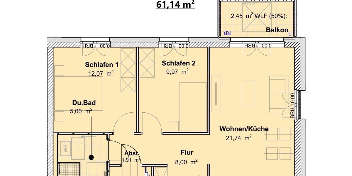 Wohnungen 7, 16, 25, 34