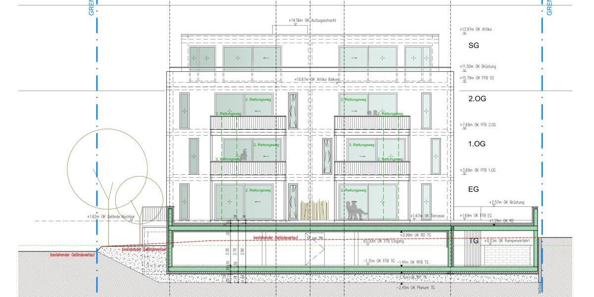 Altersgerechtes Wohnen im KFW 40 Energiesparhaus Nähe Porta Nigra – an den Krankenhäusern - Etagenwohnung Trier Nord | Angebot:26420748