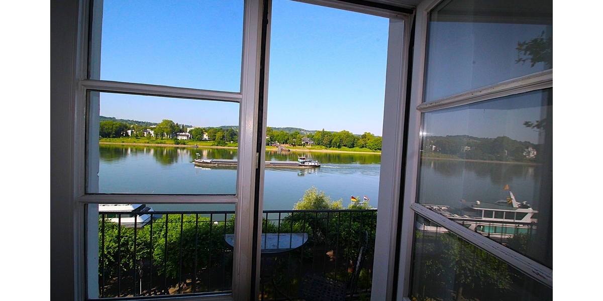 Blick Fenster Balkon